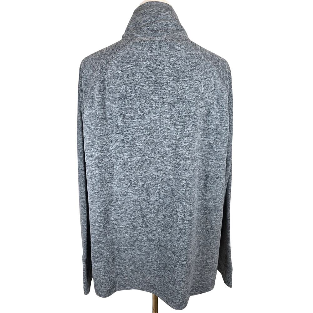 NWT XXL Women's Eddie Bauer Charcoal 1/4 Zip Fleece Top - Picture 4 of 9